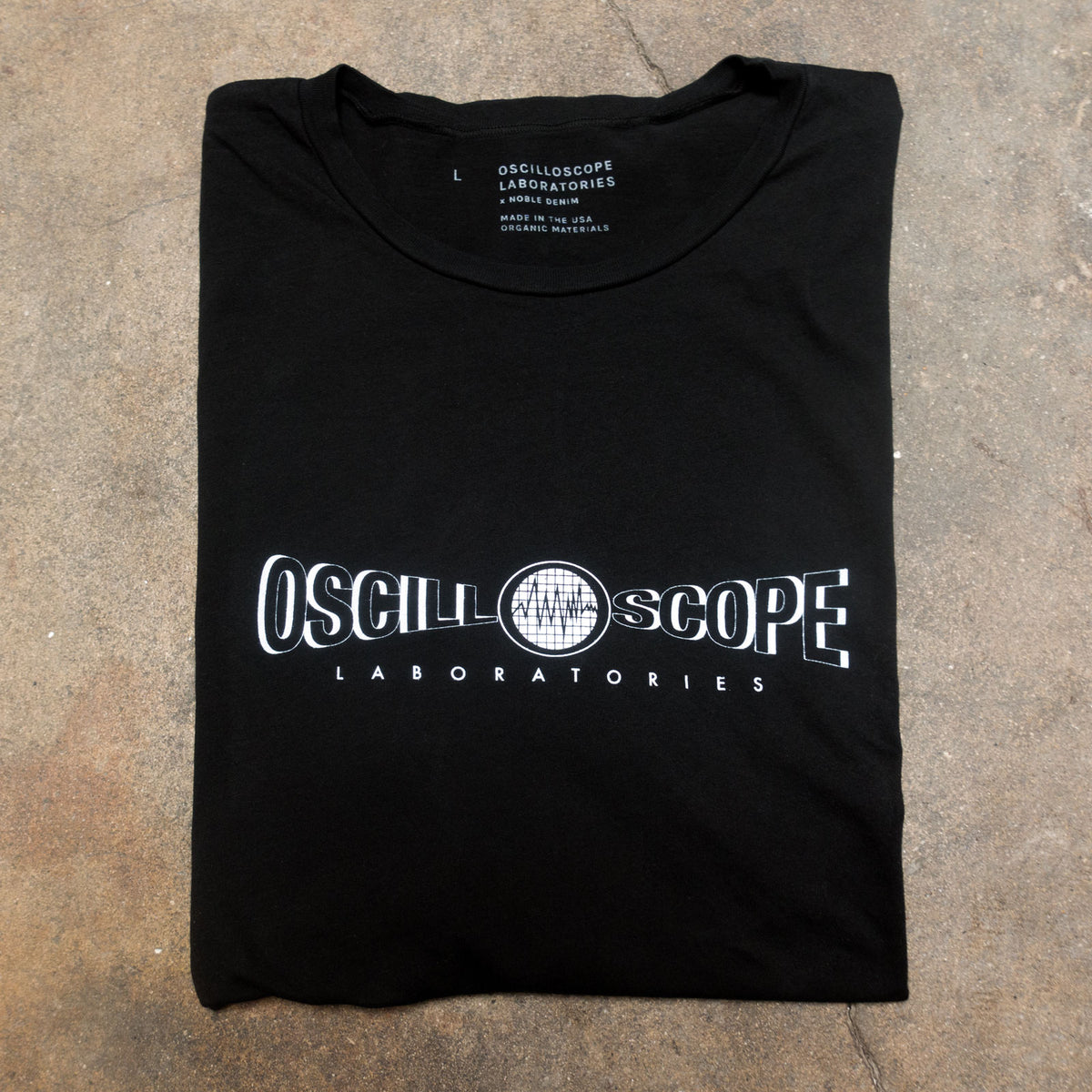 Black Oscilloscope TShirt Oscilloscope Laboratories