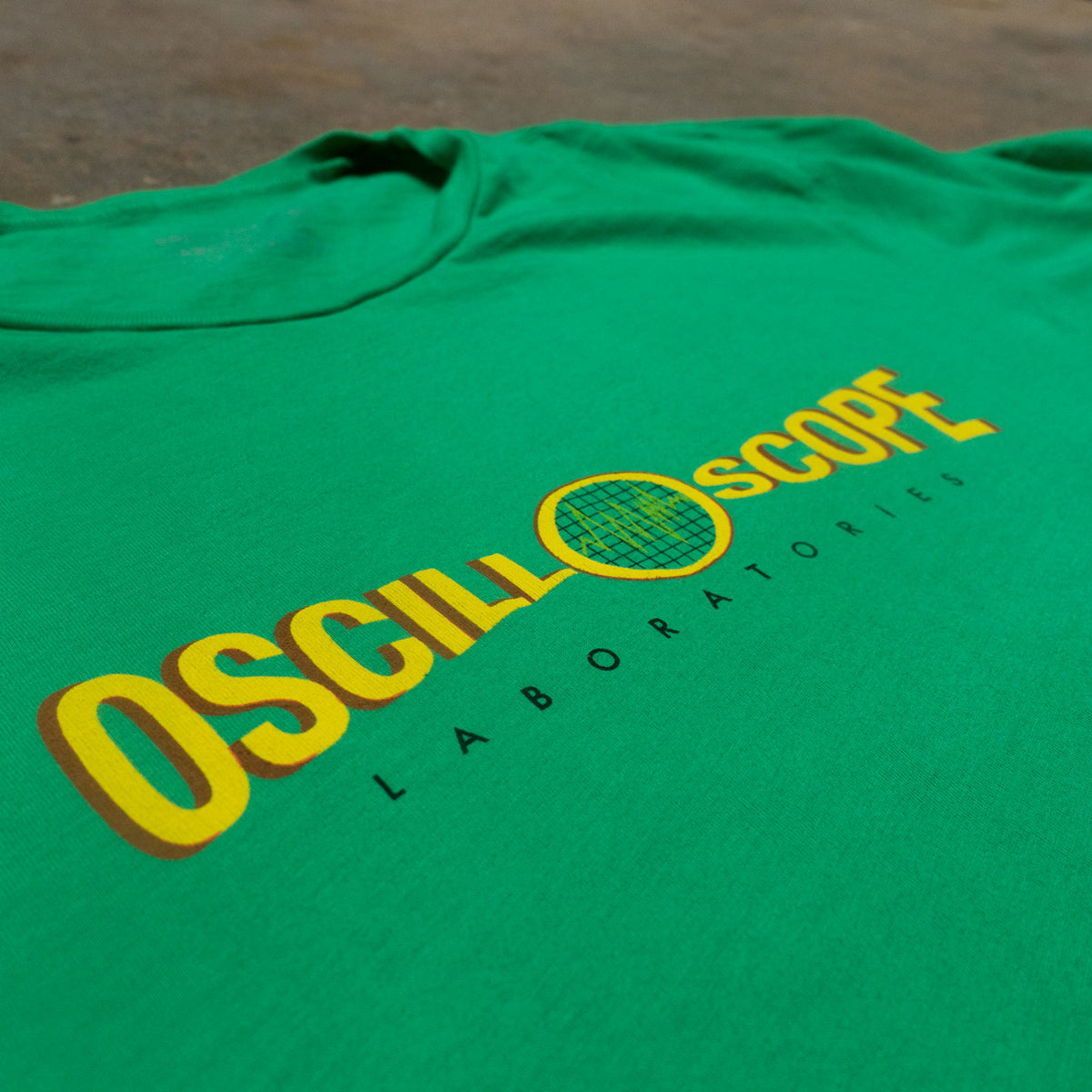 Green Oscilloscope TShirt Oscilloscope Laboratories