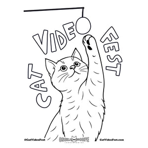 CatVideoFest Coloring Pages
