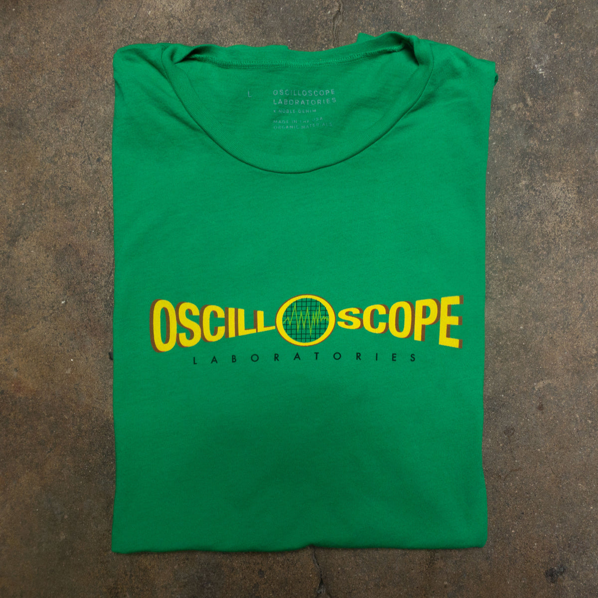 Green Oscilloscope TShirt Oscilloscope Laboratories