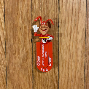 Vintage 1986 Domino Pizza Avoid The NOID 5” Bookmark