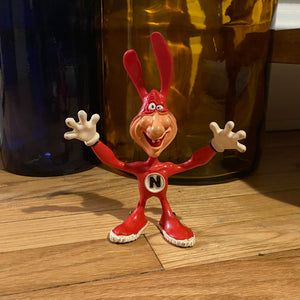 Vintage Domino's Pizza Avoid the Noid Painters Hat, Noid Figure and Frisbee Cups